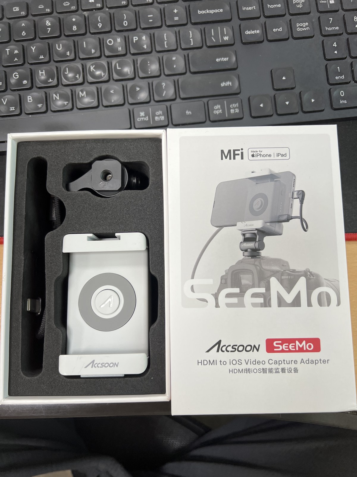 모바일 연동 HDMI 비디오 캡처/모니터링 어댑터(Accsoon SeeMo)